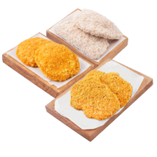 Boeren gehaktschnitzel, gehakt cordon bleu of satéschnitzel